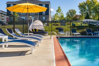 Sundeck with cabanas